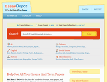 Tablet Screenshot of essaydepot.com